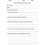 6Th Grade Book Report Template
