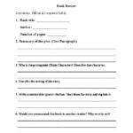 Book Report Template 6Th Grade