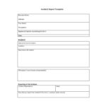 Customer Incident Report Form Template