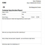 Customer Incident Report Form Template