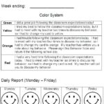 Daily Behavior Report Template