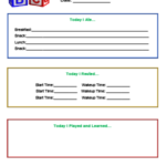 Daily Report Sheet Template