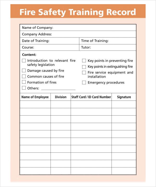 Emergency Drill Report Template