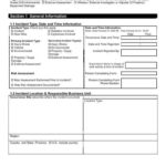 Health And Safety Incident Report Form Template