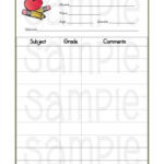 Homeschool Middle School Report Card Template