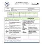 Homeschool Middle School Report Card Template