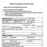 Incident Hazard Report Form Template