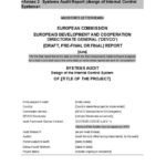 Internal Control Audit Report Template