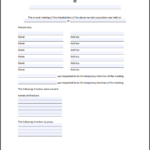 Llc Annual Report Template