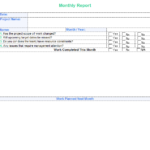 Monthly Program Report Template