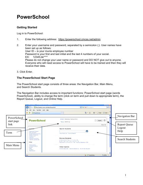 Powerschool Reports Templates