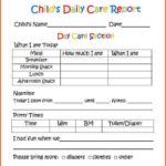 Preschool Progress Report Template