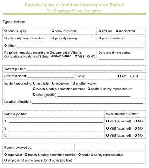 Workplace Investigation Report Template