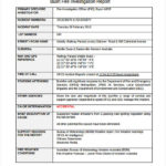 Workplace Investigation Report Template