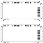 Blank Admission Ticket Template