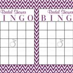 Blank Bridal Shower Bingo Template