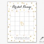 Blank Bridal Shower Bingo Template