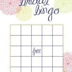 Blank Bridal Shower Bingo Template