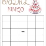 Blank Bridal Shower Bingo Template