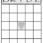 Blank Bridal Shower Bingo Template