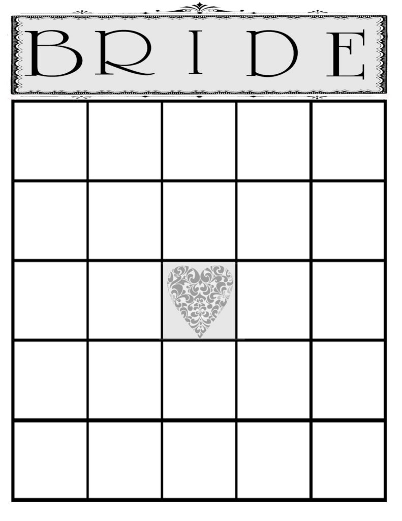Blank Bridal Shower Bingo Template (8) - PROFESSIONAL TEMPLATES ...