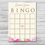 Blank Bridal Shower Bingo Template