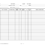 Blank Call Sheet Template