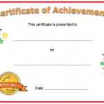 Blank Certificate Of Achievement Template