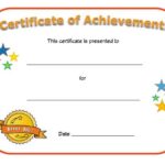 Blank Certificate Of Achievement Template