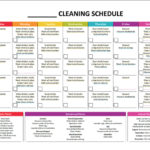 Blank Cleaning Schedule Template