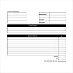 Blank Estimate Form Template