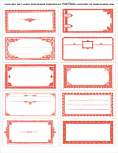 Blank Food Label Template (10) - PROFESSIONAL TEMPLATES | PROFESSIONAL ...