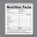 Blank Food Label Template