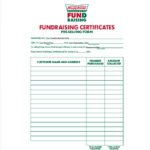 Blank Fundraiser Order Form Template