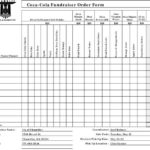 Blank Fundraiser Order Form Template