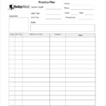 Blank Hockey Practice Plan Template