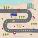 Blank Road Map Template