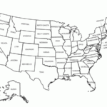 Blank Template Of The United States