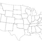 Blank Template Of The United States