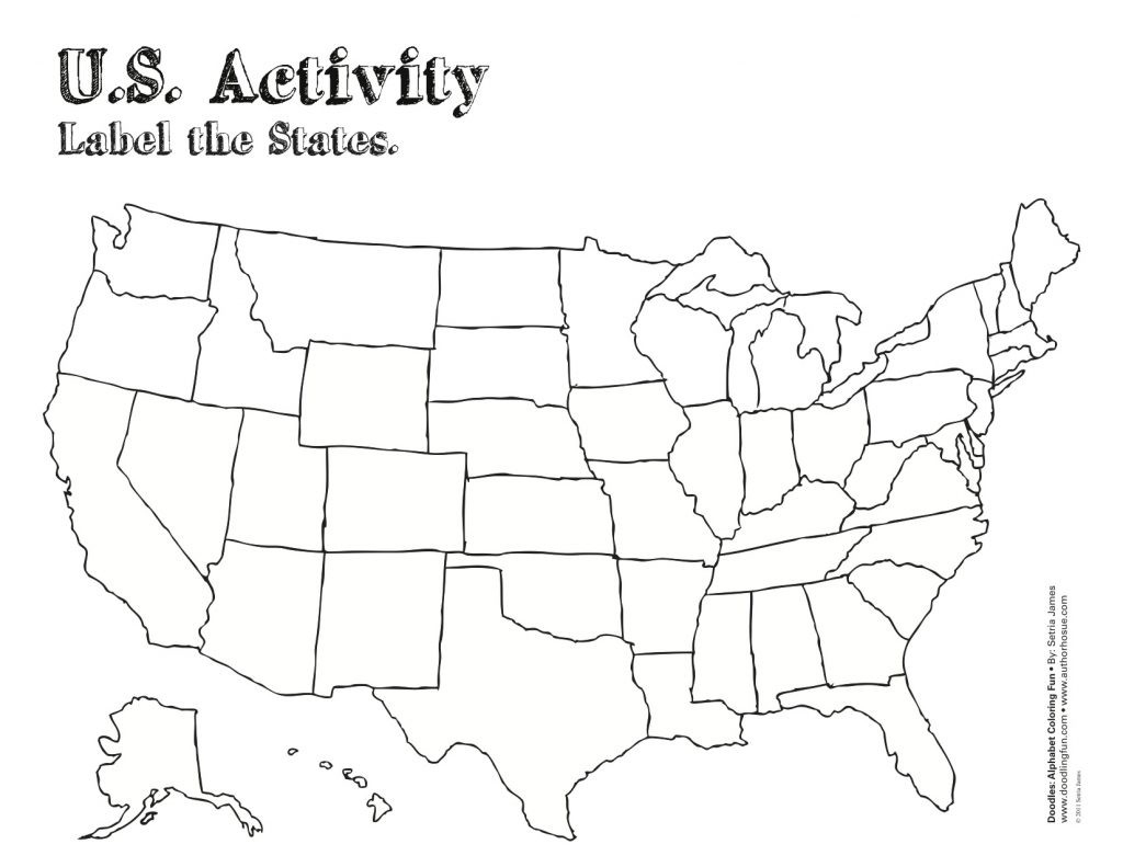 Blank Template Of The United States