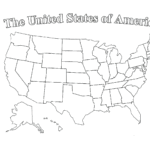 Blank Template Of The United States