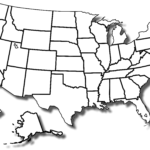 Blank Template Of The United States