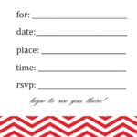 Blank Templates For Invitations