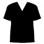 Blank V Neck T Shirt Template