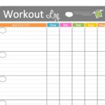 Blank Workout Schedule Template