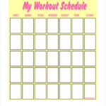 Blank Workout Schedule Template