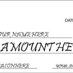 Customizable Blank Check Template