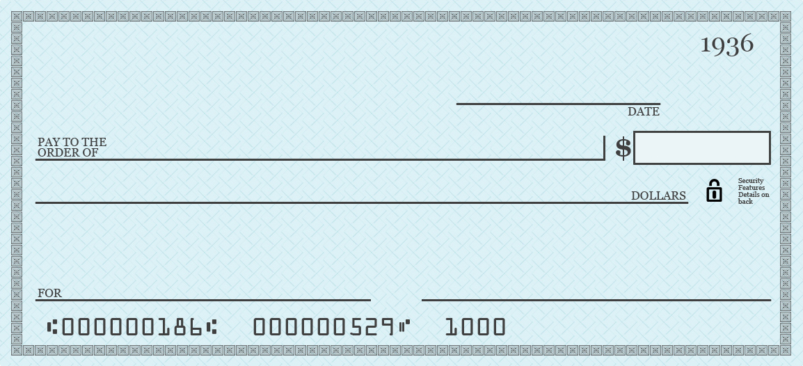 Customizable Blank Check Template