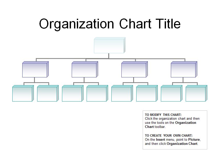 Blank Organizational Chart Template Word