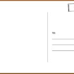 Free Blank Postcard Template For Word